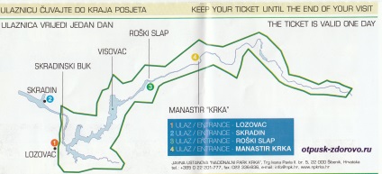 Parcul Național Krka, independent de cascade