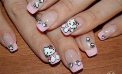 Nails hello kitty - manichiura si unghii de design, manichiura si unghii de design