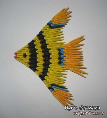 Origami hal gyermekek a rendszer fotókkal és videó