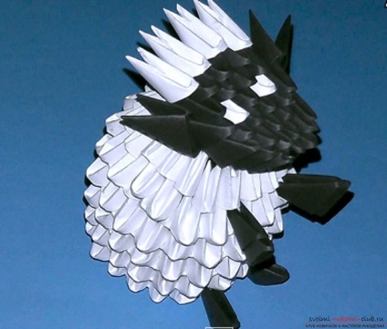 Ovine modulare origami cu pași detaliați pentru a crea fotografii și comentarii ale maestrului