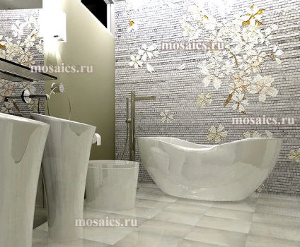Panelek a fürdőszobában mozaik szoba