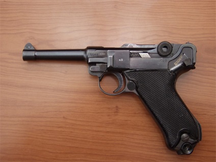 Parabellum pistol german lugera r-08, calibru, specificatii tehnice (tth) si dispozitivul,