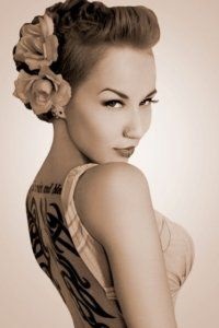 Pin Up Hairstyle - cum se creează o imagine spectaculoasă, exemple foto