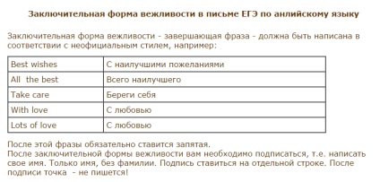 Noi scriem o scrisoare în limba engleză cu privire la eșantionul unei scrisori personale către Ege