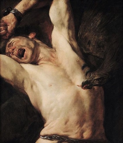 Tortura lui Prometheus sau cum arată atunci când un ficat este rupt, o artă strălucitoare