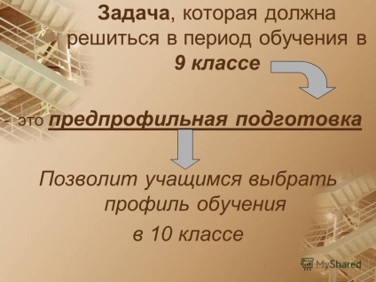 Prezentarea cu privire la modul de a ajuta un absolvent al școlii principale să aleagă un profil didactic pentru părinte