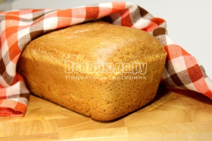 Recept házi kenyér készült búzaliszt, fotók, minden étkezés
