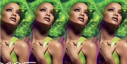 Rihanna a jucat într-o nouă fotografie de publicitate cosmetică mac