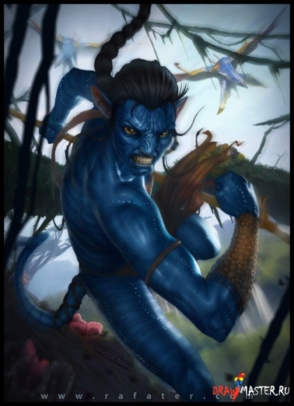 Desenați un avatar de Jake sully (jake sully)