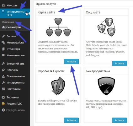 Harta sitemap wordpress