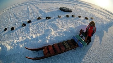 Câinii l-au târât pe Fedor Konyukhov (copy-paste), care a căzut în pelinul Arctic,