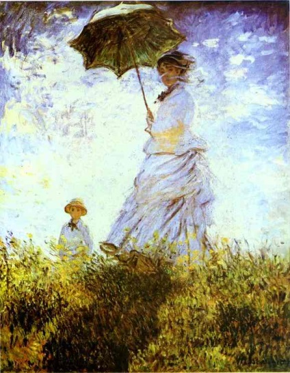 Az írást a festmény Claude Monet „séta