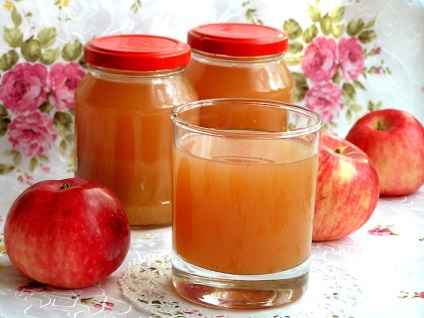 Juice a téli otthon - hogyan almalé, paradicsomlé a cseresznye