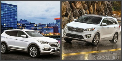 Összehasonlítás Hyundai Santa Fe és Kia Sorento
