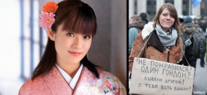 Comparație între fetele japoneze și cele ruse