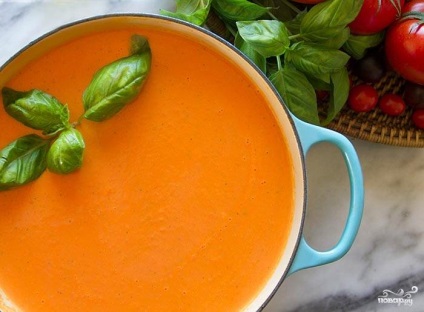 Soup-puree într-un blender - rețetă pas cu pas cu o fotografie pe