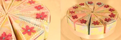 Cake kartonból saját kezűleg a kívánságait a sablon és mesterkurzus