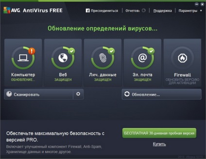 Telepítése ingyenes víruskereső AVG Antivirus ingyenes 2015 Windows 7, programozás