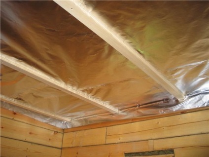 Încălzirea tavanului în baie, creăm placa de izolare termică corectă cu mâinile noastre