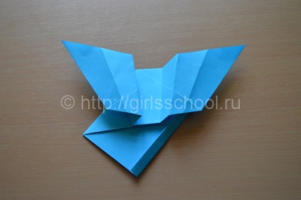 Plicul lui Valentine cu aripi, cum să faci o școală de sex feminin de origami Valentine