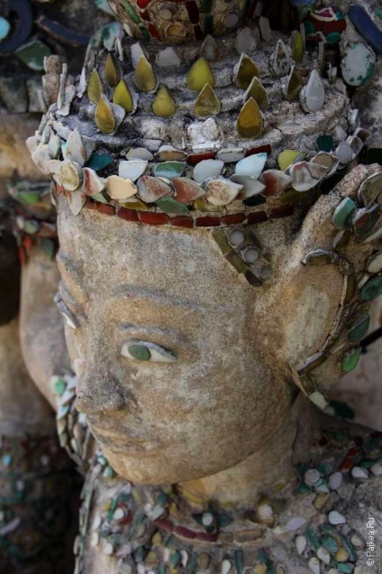 Wat Arun (a Wat Arun) Bangkok - hindu templomban hajnal (diagram és fotó), Thaiföld