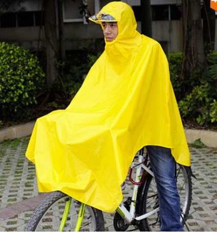 Velodozhdevik esőkabátok kerékpárosok és kerékpár