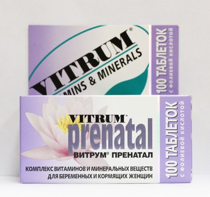 Vitrum vitamina prenatală pentru femei gravide