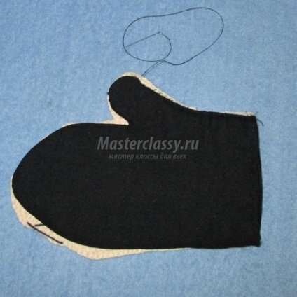 Kötött potholder kesztyű-hook