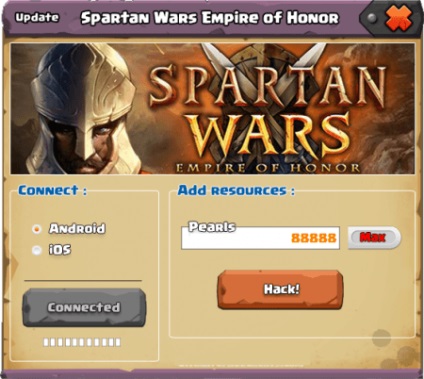 Hacking imperiul de război spartan de onoare