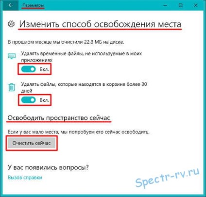 Windows 10 - curățarea discului din fișierele junk