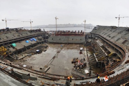 Zenith-arena stadionului schrodinger din St Petersburg a fost construită, dar nu a trecut