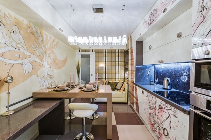 10 metri de bucătărie cu un design bine gândit și elegant