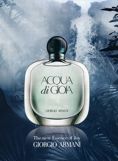 Acqua di Gioia - érzéki márka Giorgio Armani, megtestesítve az ideális