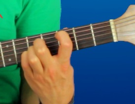 Akkord c (C Major) gitáron 11 pozíció