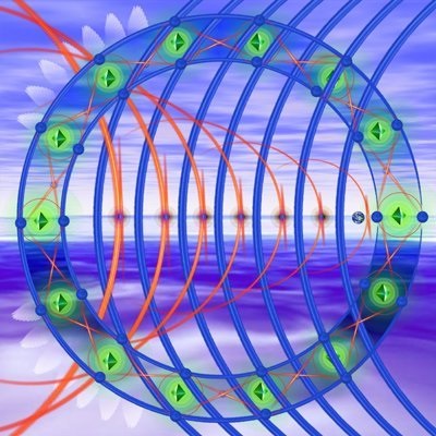 Arcturian kódok - energia - kép a gabonakör formájában festmények - holland grafikus,