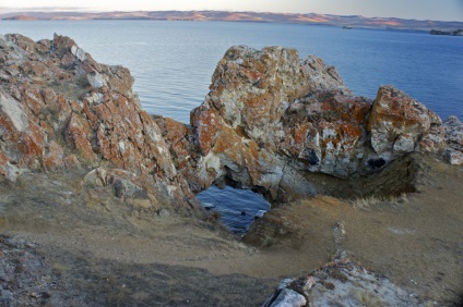 Kis strand, pihenés a tó, a Bajkál-tó fan