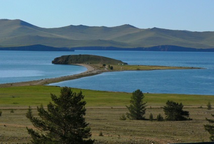 Kis strand, pihenés a tó, a Bajkál-tó fan