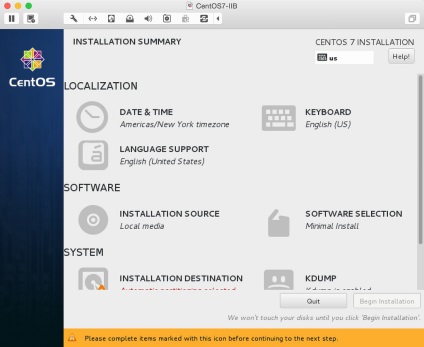 Instalarea Centos 7