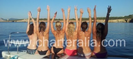 Bachelorette în Ibiza, mireasă și idei weekend - închirierea de bărci în Ibiza