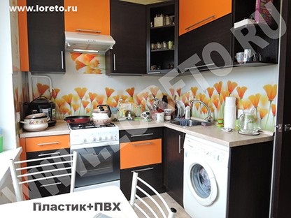 Proiectarea bucătăriei cu coloană de gaze de la producător la Moscova, fotografii și idei