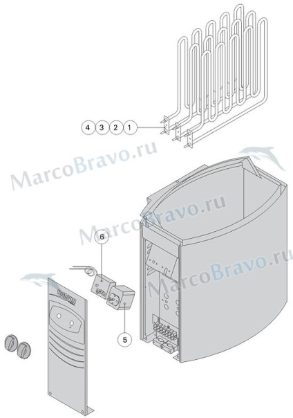 Пещи за бани Harvia Vega vs45 (3-6 m 3, 4, 5 Kw) hcb450400s, marcobravo