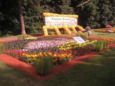 Festivalul de paturi de flori în Kuzminki - odihnă cu copii