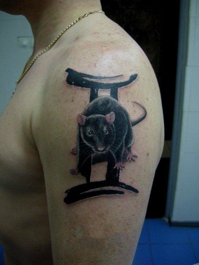 Fotografie și semnificația tatuaje pentru șobolani