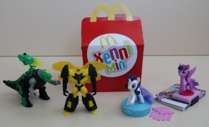 Jucării mese fericite în restaurante colecția mcdonalds «ponei micul meu transformatori», aprilie-mai