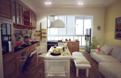Interiorul unui apartament mic (fotografie în stiluri diferite)