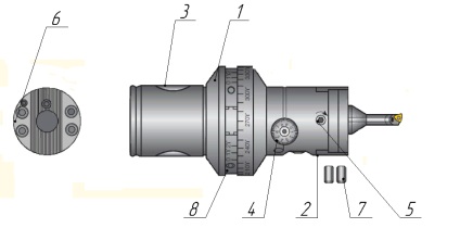 Cercetarea caracteristicilor de proiectare ale instrumentului axial bloc-modular folosit pe