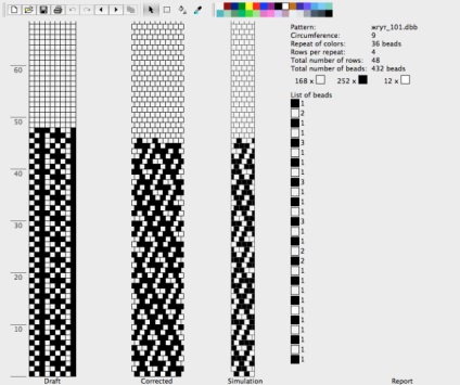 Jbead - un program excelent pentru crearea de hamuri tricotate