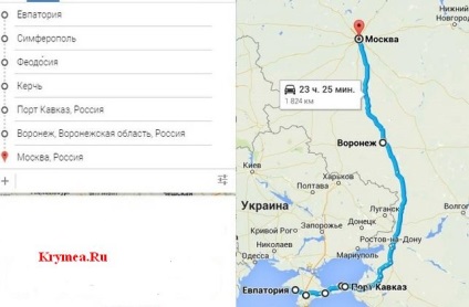 Cum să ajungeți la Crimeea de la Moscova avioanele, autobuzele, transportul propriu