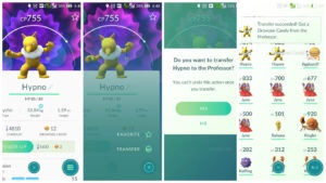 Cum de a vinde un pokemon în pokemon du-te