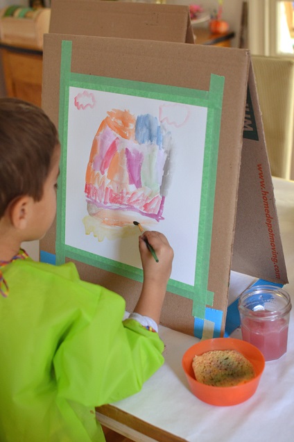 Milyen könnyű csinálni festőállvány gyermek összecsukható kezét